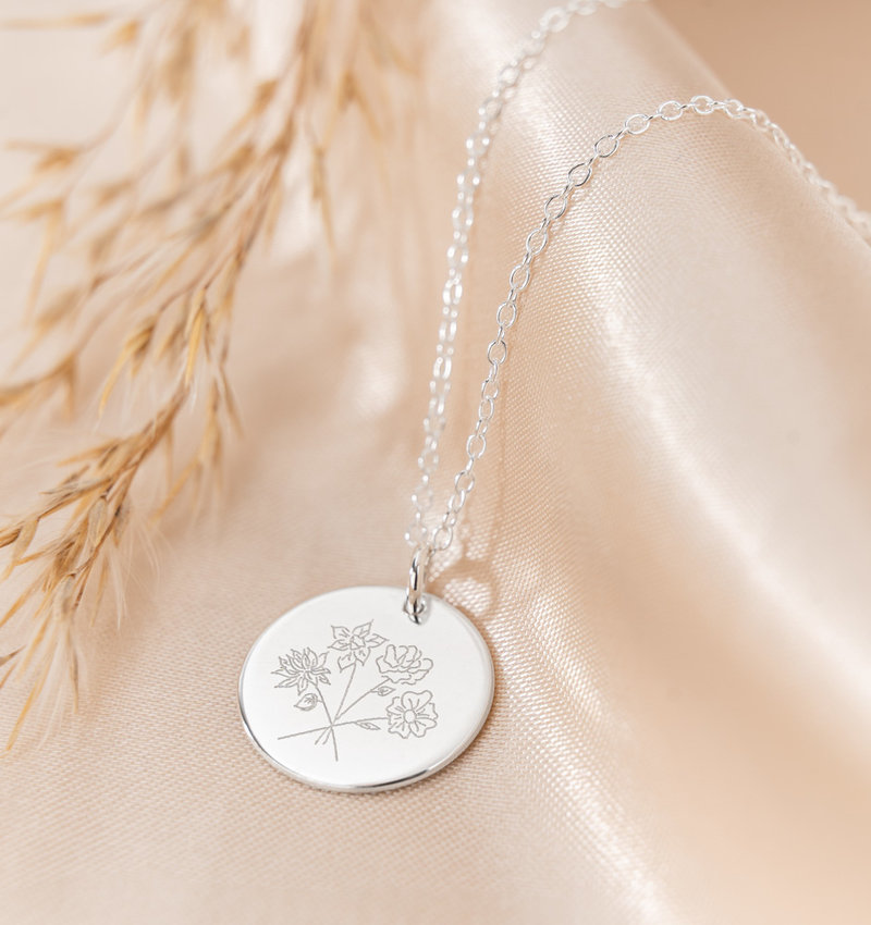 ketting-met-geboortebloem-119vdw-1.jpg ketting met geboortebloem - Afbeelding 1