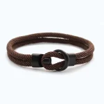 leren armband man