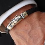 leren armband man