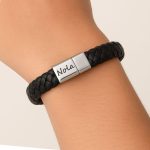 leren armband man
