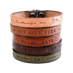 leren armband met naam